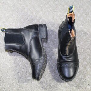 Shires Moretta Clio Paddock Women's Black Zip-Up Ankle Boots US Size 6